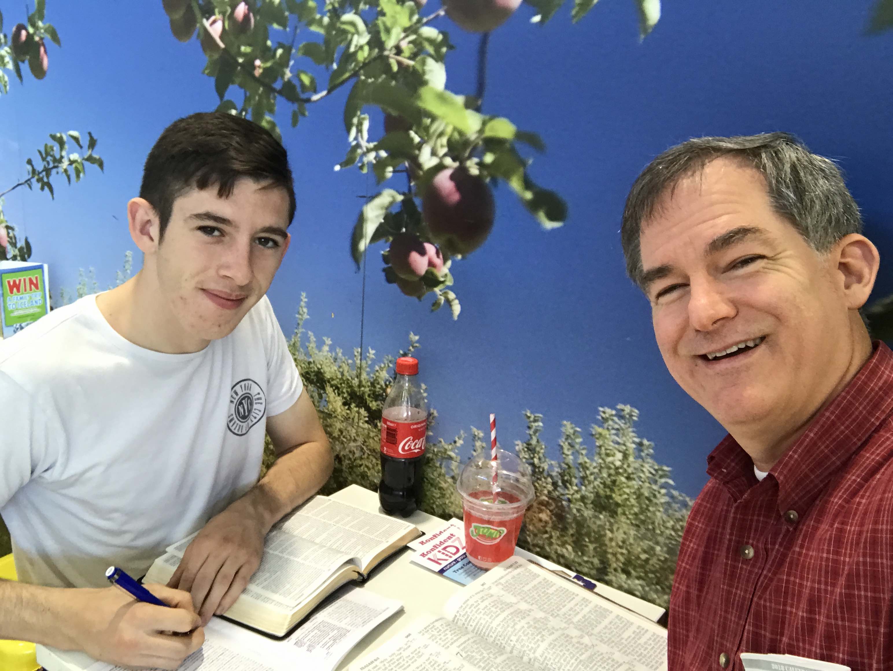 Students studying together