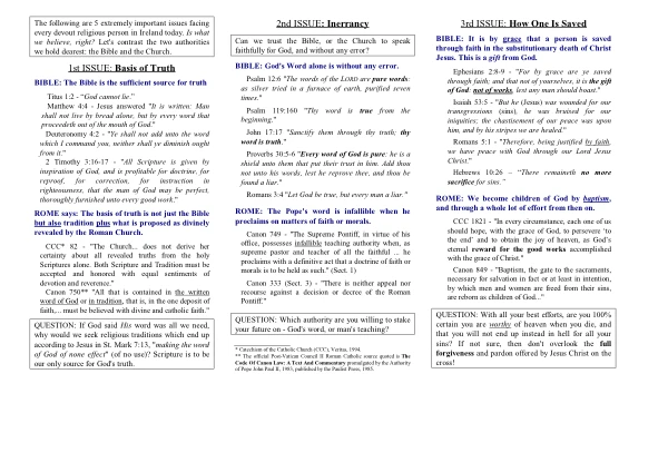 Cover of A Contrast of Truths tract